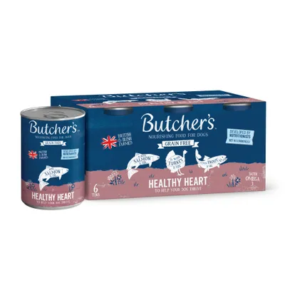 Butcher's Grain Free Healthy Heart 6 x 390g - Mixed Pack Butcher's Grain Free Healthy Heart 6 x 390g - Mixed Pack