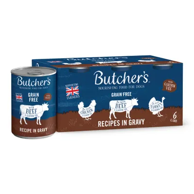 Butcher's Grain Free Recipes in Gravy 6 x 400g - Mixed Pack Butcher's Grain Free Recipes in Gravy 6 x 400g - Mixed Pack