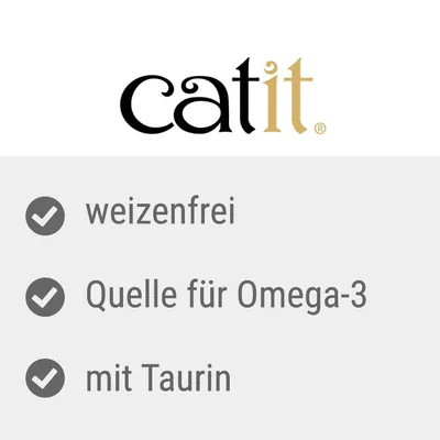 catit. Weizenfrei, Quelle für Omega-3, mit Taurin.