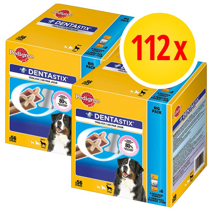 PROMO: Pack 112 uds. Pedigree Dentastix snacks para perros