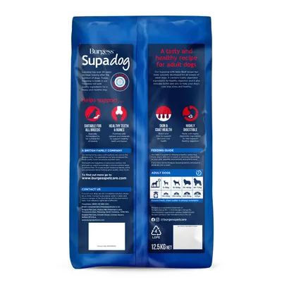 Burgess Supadog Adult Complete with Tasty Beef - 12.5kg Burgess Supadog Adult Complete with Tasty Beef - 12.5kg