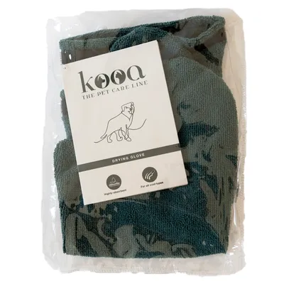 kooa The Pet Care Line Trocknungshandschuh, hochabsorbierend, geeignet für alle Felltypen.