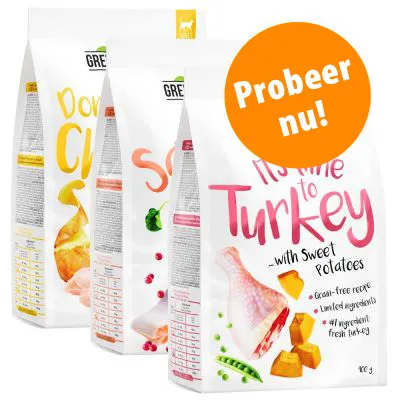 Gemengd Probeerpakket Greenwoods Kattenvoer 3 x 400 g