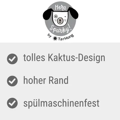 Here Sparky by TarHong. Merkmale: tolles Kaktus-Design, hoher Rand, spülmaschinenfest.