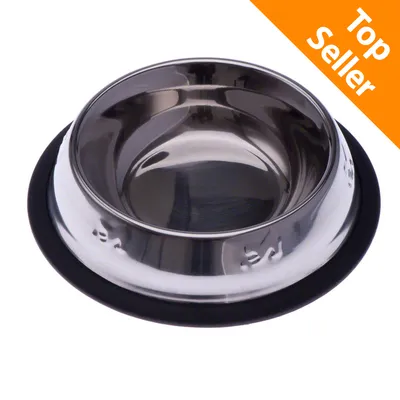 Ciotola in acciaio antiscivolo decorata