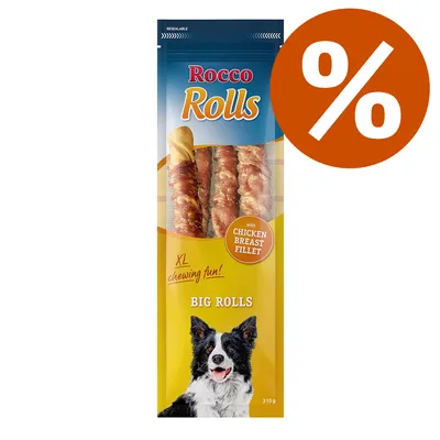 Set risparmio! Rocco Big Rolls Snack per cani
