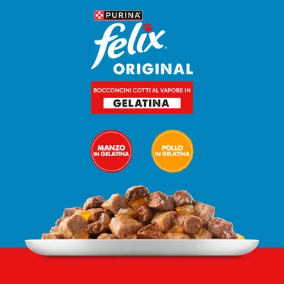 Megapack Felix Classic in buste 120 x 85 g - Manzo e Pollo Megapack Felix Classic in buste 120 x 85 g - Manzo e Pollo