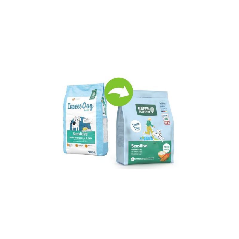 Green Petfood Sensitive met insecten & Rijst