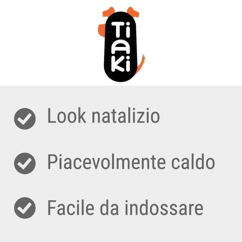 Maglione per cani TIAKI, con motivo con renne in tre colori
