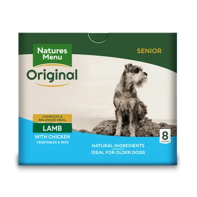 Natures Menu Original Dog Pouches Senior Lamb with Chicken - Multibuy: 16 x 300g