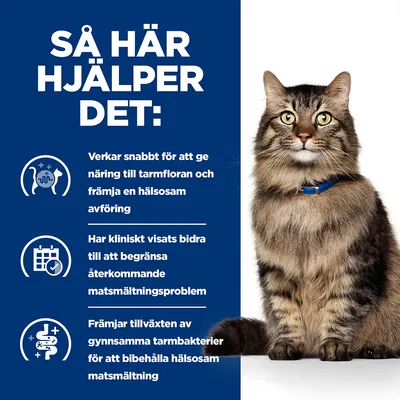 Så här hjälper det: Verkar snabbt för att ge näring till tarmfloran och främja en hälsosam avföring. Har kliniskt visats bidra till att begränsa återkommande matsmältningsproblem. Främjar tillväxten av gynnsamma tarmbakterier för att bibehålla hälsosam matsmältning.