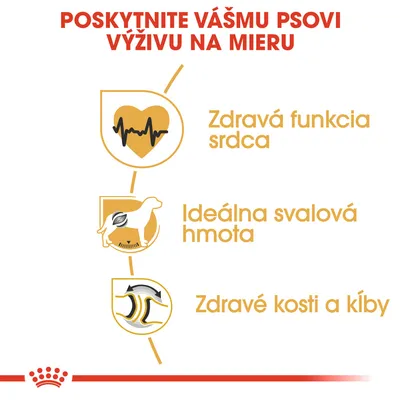 Poskytnite vášmu psovi výživu na mieru. Zdravá funkcia srdca, ideálna svalová hmota, zdravé kosti a kĺby.