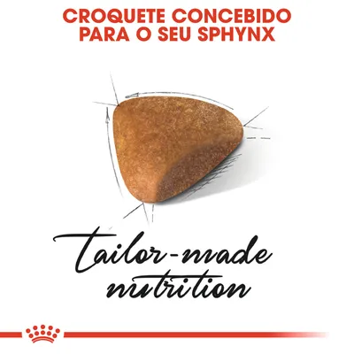 Croquete concebido para o seu Sphynx. Tailor-made nutrition.