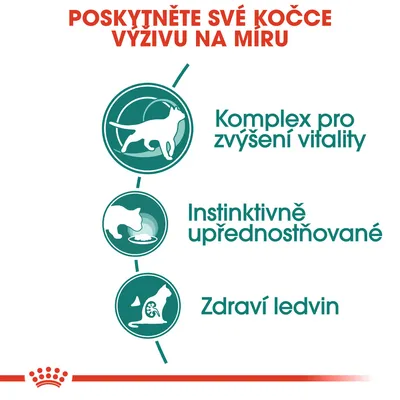 Poskytněte své kočce výživu na míru: Komplex pro zvýšení vitality, Instinktivně upřednostňované, Zdraví ledvin.