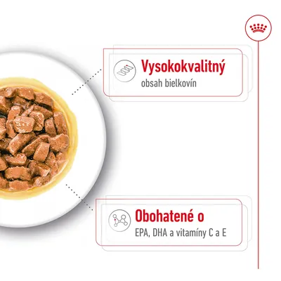 Vysokokvalitný obsah bielkovín. Obohatené o EPA, DHA a vitamíny C a E.