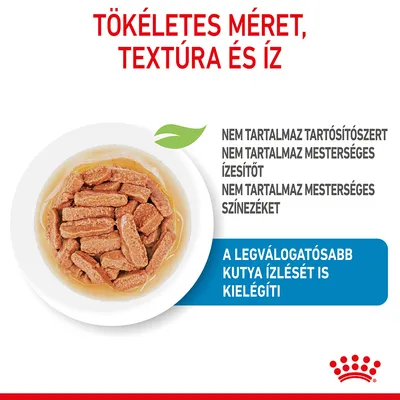 Tökéletes méret, textúra és íz. Nem tartalmaz tartósítószert, mesterséges ízesítőt vagy színezéket. A legválogatósabb kutya ízlését is kielégíti.