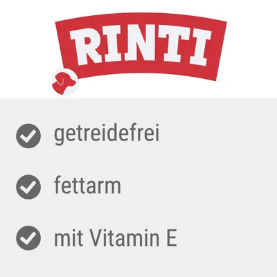 RINTI, getreidefrei, fettarm, mit Vitamin E (texte en allemand)