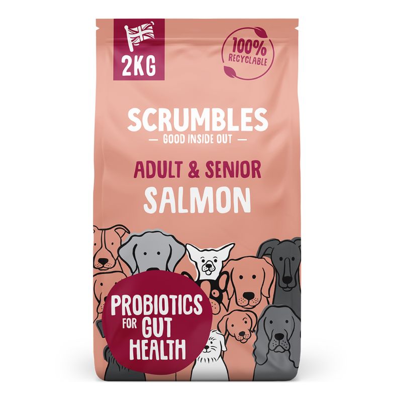 Scrumbles Adult & Senior Salmon Dry Dog Food reviews zooplus.co.uk
