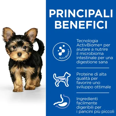 PRINCIPALI BENEFICI: Tecnologia ActivBiome+ per aiutare a nutrire il microbioma intestinale, proteine di alta qualità per lo sviluppo, ingredienti facilmente digeribili per i più piccoli.
