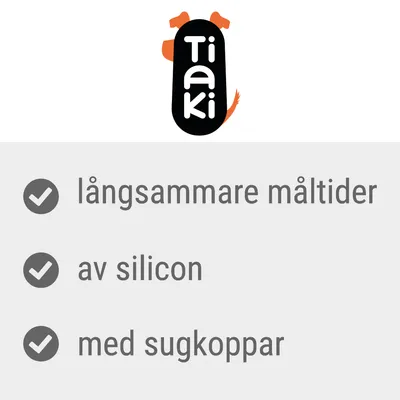 Tiaki. långsammare måltider, av silicon, med sugkoppar