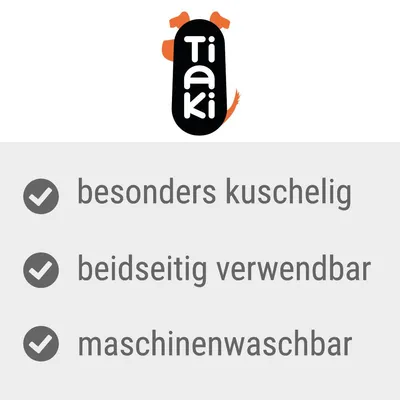 Tiaki. Besonders kuschelig, beidseitig verwendbar, maschinenwaschbar.