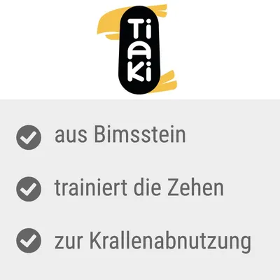 Tiaki. Aus Bimsstein, trainiert die Zehen, zur Krallenabnutzung.