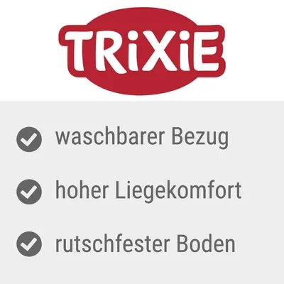 TRIXIE – waschbarer Bezug, hoher Liegekomfort, rutschfester Boden (texte en allemand)