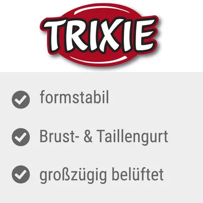 Trixie. Formstabil, bröst- och midjerem, generöst ventilerad.