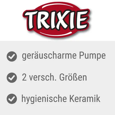 Trixie. Quiet pump, 2 different sizes, hygienic ceramic.