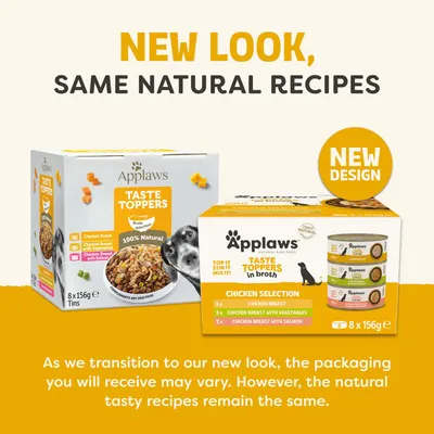 Applaws Taste Toppers Mixed Pack 8 x 156g - dog wet food - Broth Mixed Pack Applaws Taste Toppers Mixed Pack 8 x 156g - dog wet food - Broth Mixed Pack