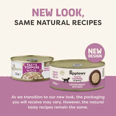 Applaws Taste Toppers Natural i saus 12 x 156 g Applaws Taste Toppers Natural i saus 12 x 156 g