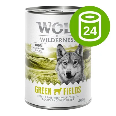 Økonomipakke Wolf of Wilderness Adult 24 x 400 g – Single Protein 