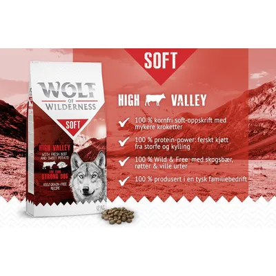 Wolf of Wilderness Adult "Soft" - Blandet pakke