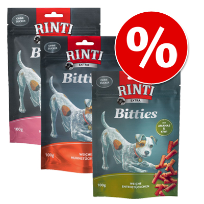 3 Smaken RINTI Extra Bitties in 12 x 100 g Voordeelpakket! - 24 x 100 g