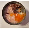 Chicken and tuna with papaya 