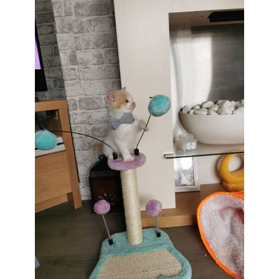 Lovely scratch post