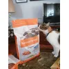 Goli encantada con su comida
