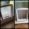 Em porta de vidro duplo