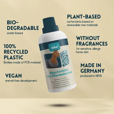 nimo® lessive pour couvertures de chevaux