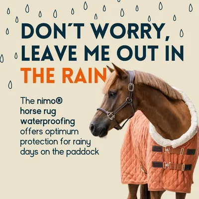 nimo® spray imperméabilisant pour couvertures de chevaux