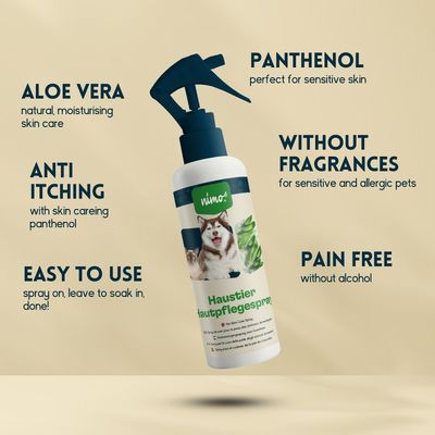 nimo® spray de soin pour la peau des animaux demestiques