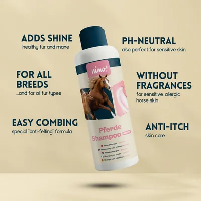 nimo® shampooing pour chevaux sensitif