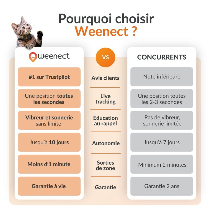 Weenect XS - Mini GPS pour chat