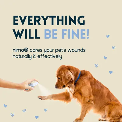 nimo® spray cicatrisant pour animaux domestique