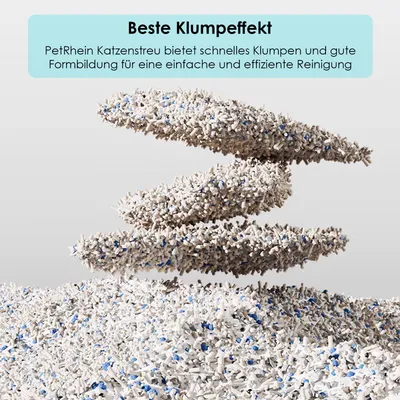 PetRhein Litière pour chat (tofu mélangé à de la roche volcanique)