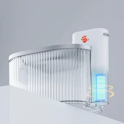 AstroPet Fontaine sans fil pour animaux domestiques Pisces Series