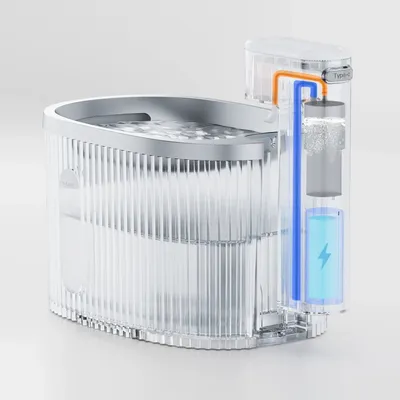 AstroPet Fontaine sans fil pour animaux domestiques Pisces Series