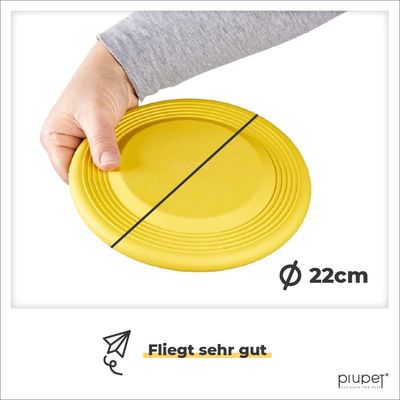 PiuPet® Hundespielzeug I 2er Set Frisbee Hund I 22cm Durchmesser