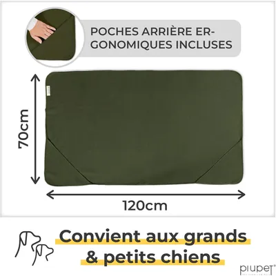 PiuPet® Serviette Microfibre pour Chien I Lingette Nettoyante