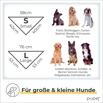 PiuPet® Hundehalstuch I 2er Set Hundehalstücher I Hundezubehör
